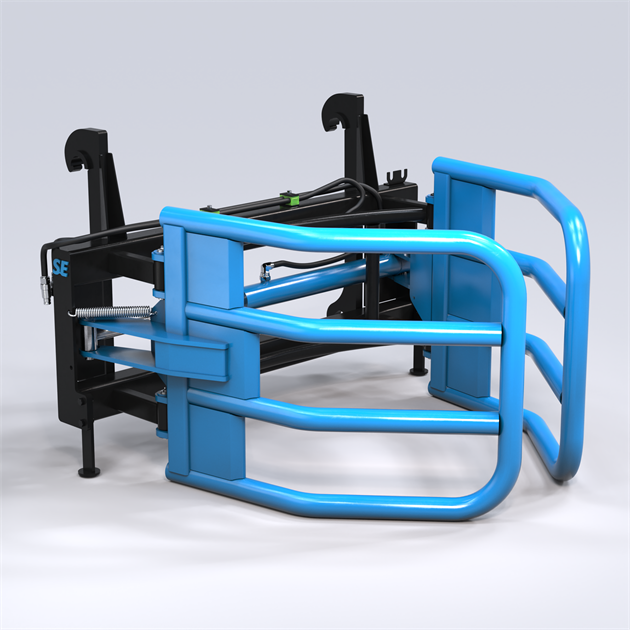 Round bale clamp